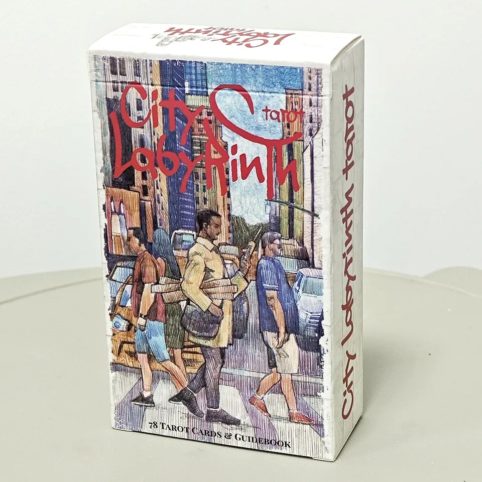City Labyrinth Tarot 12*7 cm, 78 kariet Tarot Deck | Indy Tarot Drawn o živote v New Yorku začiatkom 2000. rokov 20. storočia